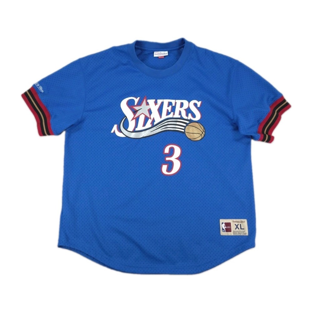 Mitchell Ness Philadelphia Sixers Allen Iverson Jersey Mens XL 48
